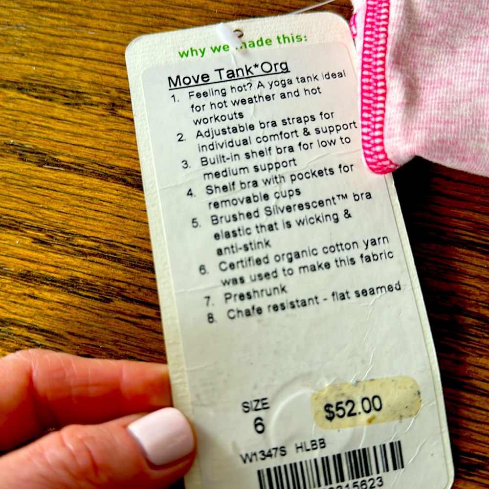 Lululemon Move Tank Size 6
NWT - Picture 6 of 8